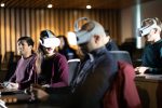 LBS students with VR headsets